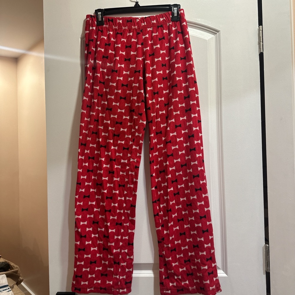Red Bow Pattern Pajama Pants